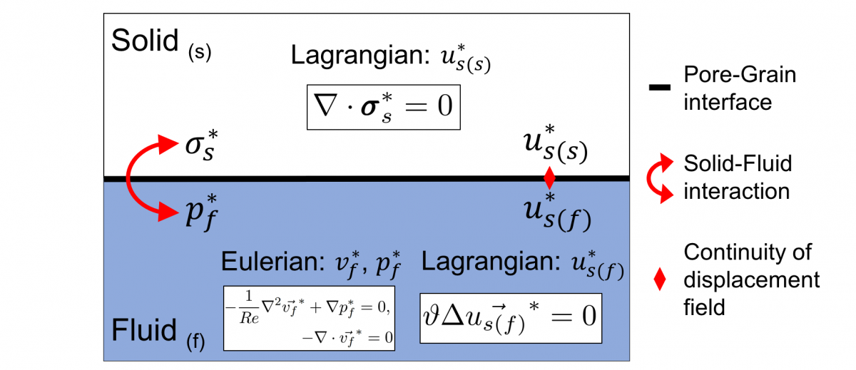 Eulerian-lagrangian coupling scheme 